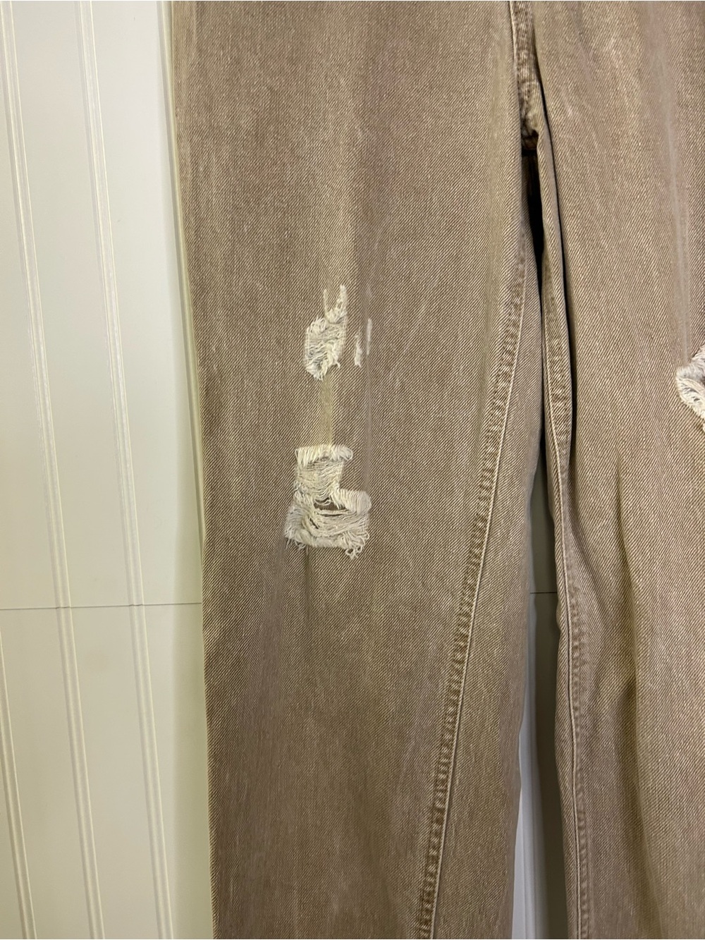 Wild Fable Button Fly Distressed Tan Pants Size 0 - Picture 4 of 11